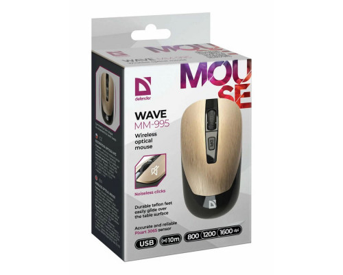 Мышь Defender Wave MM-995 бронзовый