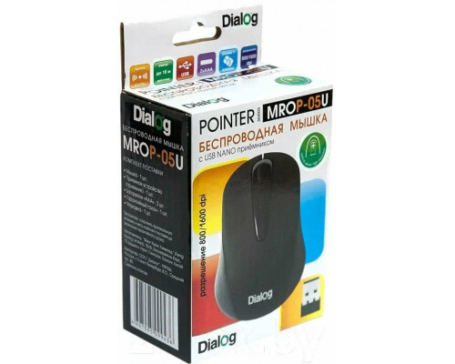 Мышь Dialog Pointer MROP-05U черный