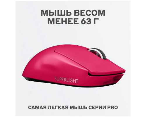 Мышь Logitech G PRO X SUPERLIGHT розовый