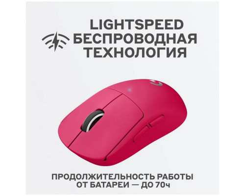 Мышь Logitech G PRO X SUPERLIGHT розовый