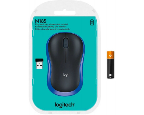 Мышь Logitech M185 синий