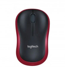 Мышь Logitech M186 черный/красный