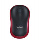 Мышь Logitech M186 черный/красный