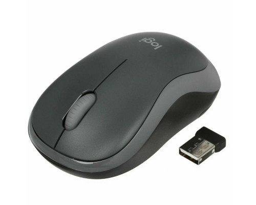 Мышь Logitech M186 черный/серый