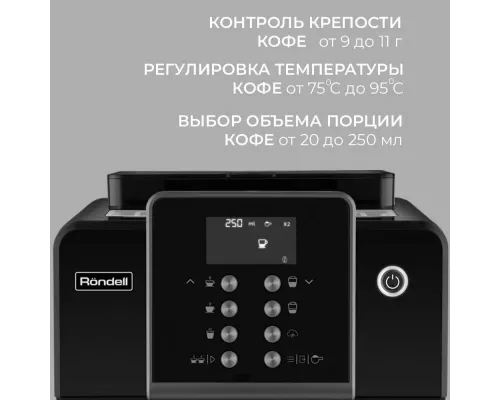 Кофемашина Rondell RDE-1107 черный