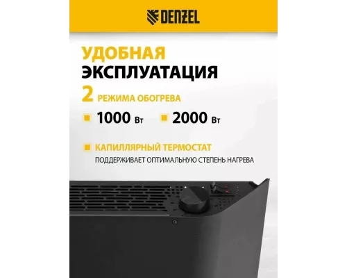 Конвектор Denzel XCE-2000B черный