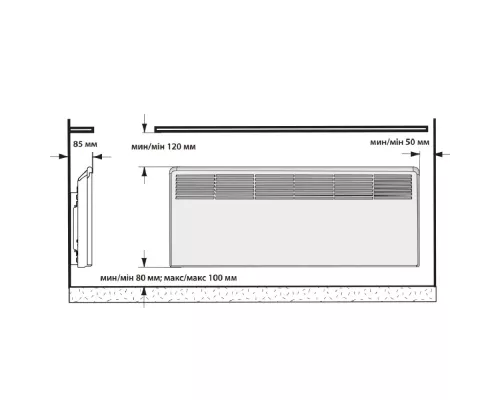Конвектор ENSTO FinnHeat EPHBE20PR белый