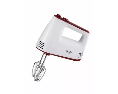 Миксер Delta LUX DE-7700 белый с бордовым