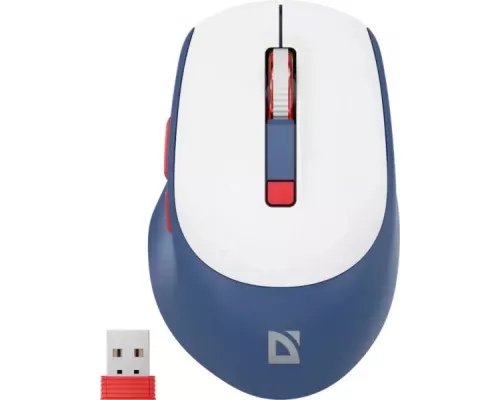 Мышь Defender Belsa MB-249 белый/синий