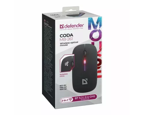 Мышь Defender Coda MB-261 черный