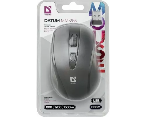 Мышь Defender Datum MM-265 черный