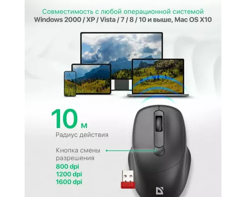 Мышь Defender Feam MM-296 черный