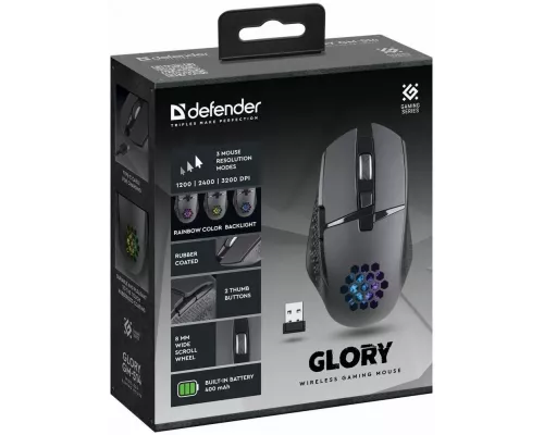 Мышь Defender Glory GM-514 черный