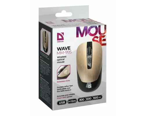 Мышь Defender Wave MM-995 бронзовый