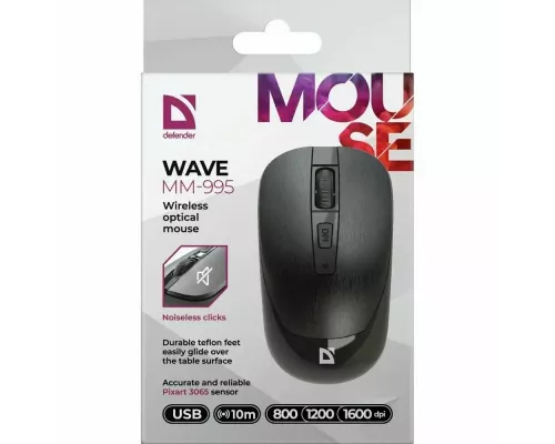 Мышь Defender Wave MM-995 черный