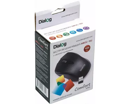 Мышь Dialog Comfort MROC-15U черный