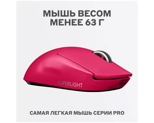 Мышь Logitech G PRO X SUPERLIGHT розовый