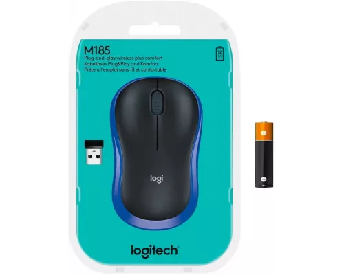 Мышь Logitech M185 синий