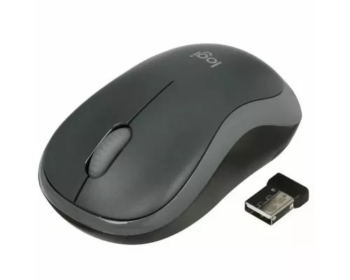 Мышь Logitech M186 черный/серый
