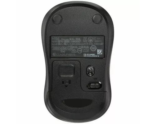 Мышь Logitech M186 черный/серый