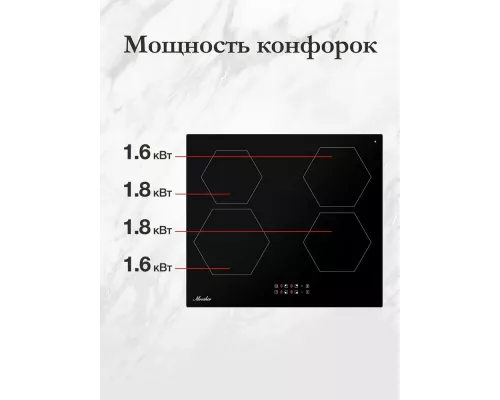 Варочная поверхность Monsher MHI 6101 черный