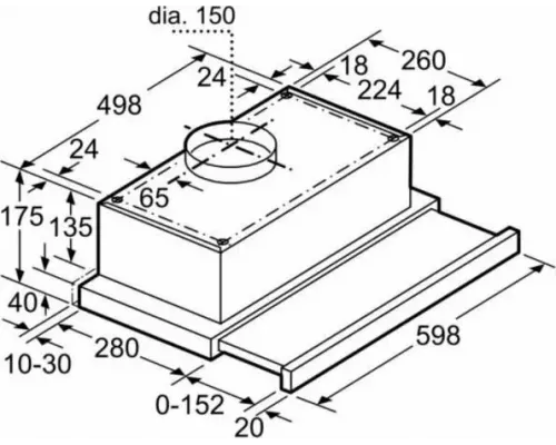 Встраиваемая вытяжка Bosch DFT63CA50Q