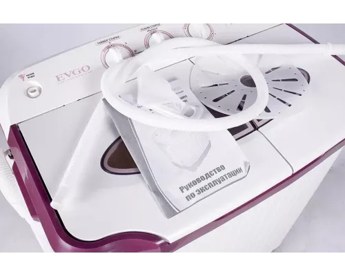 Активаторная стиральная машина EVGO WS-50PET белый/красный
