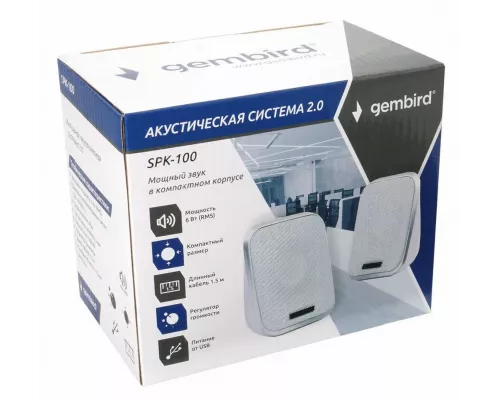 Акустическая система Gembird SPK-100-W белый