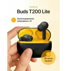 Беспроводные наушники Realme Buds T200 Lite черный