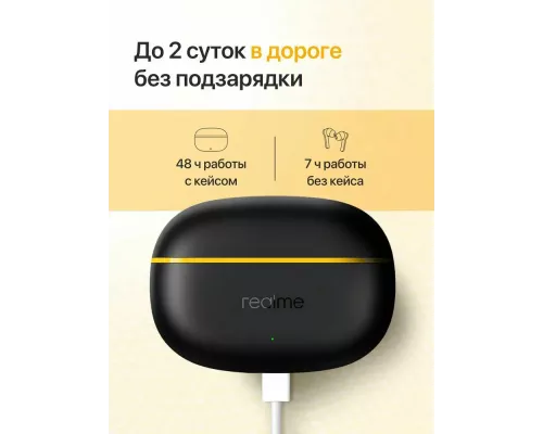 Беспроводные наушники Realme Buds T200 Lite черный