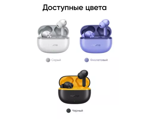 Беспроводные наушники Realme Buds T200 Lite фиолетовый