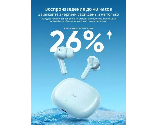 Беспроводные наушники Realme Buds T200X синий