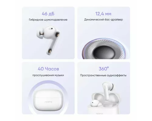 Беспроводные наушники Realme Buds T310 белый