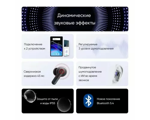 Беспроводные наушники Realme Buds T310 белый