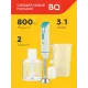 Блендер BQ HB800S белый/голубой