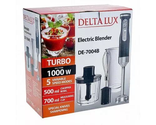 Блендер DELTA LUX DE-7004B черный