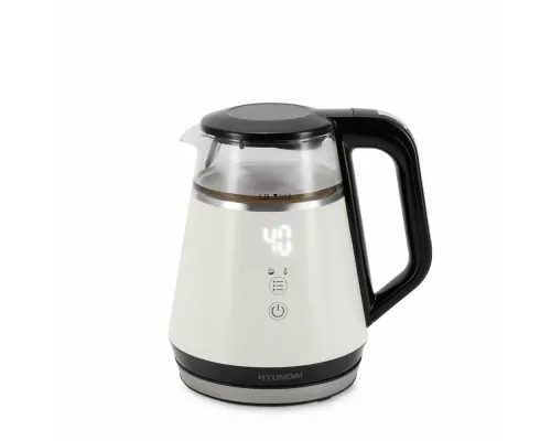 Чайник Hyundai HYK-G3013 белый/черный