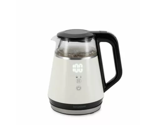 Чайник Hyundai HYK-G3013 белый/черный