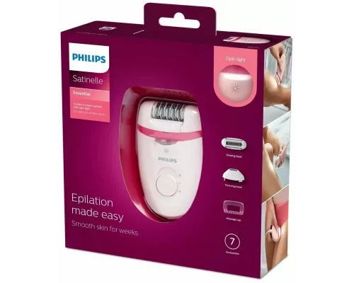 Эпилятор Philips BRE285/00 белый/розовый