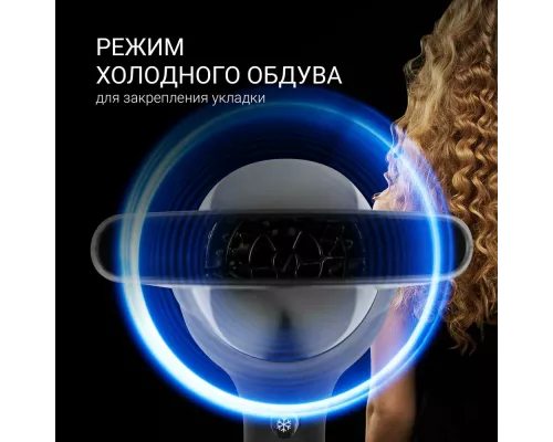 Фен Polaris PHD 2245Ti серый/черный
