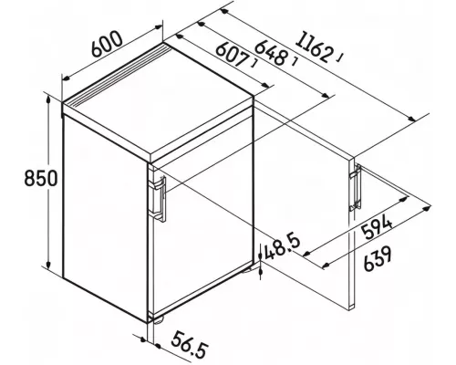Холодильник Liebherr Rsdci 1620-20 001 серебристый