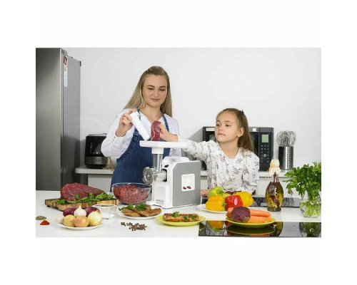 Мясорубка Аксион М43.02 белый/Серый