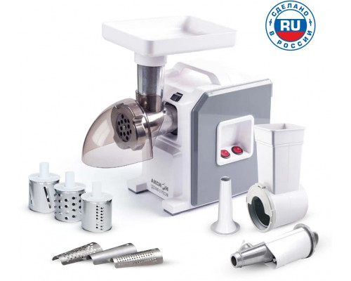 Мясорубка Аксион М43.02 белый/Серый