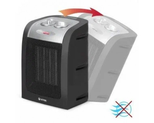 Тепловентилятор Vitek VT-2067 черный/серебристый