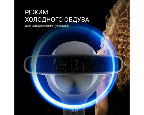 Фен Polaris PHD 2245Ti серый/черный