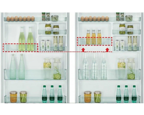 Холодильник Hitachi R-VG660PUC7-1 GPW белый стекло