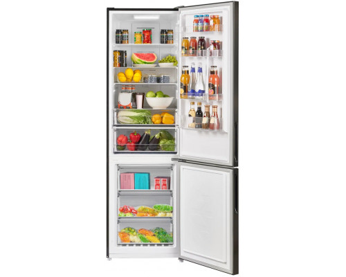 Холодильник Maunfeld MFF200NFSTSE серый