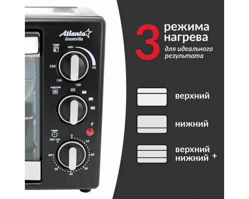 Мини-печь Atlanta ATH-1403 черный
