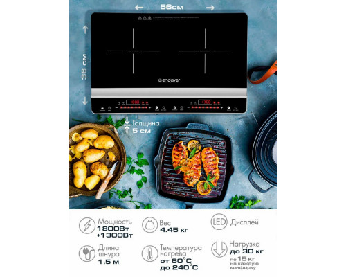 Настольная плита Endever Skyline IP-66 черный
