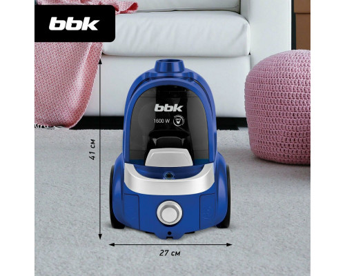 Пылесос BBK BV1509 имперский синий